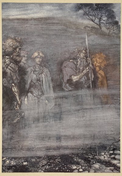 De goden worden bleek en oud bij het verlies van Freia, illustratie uit 